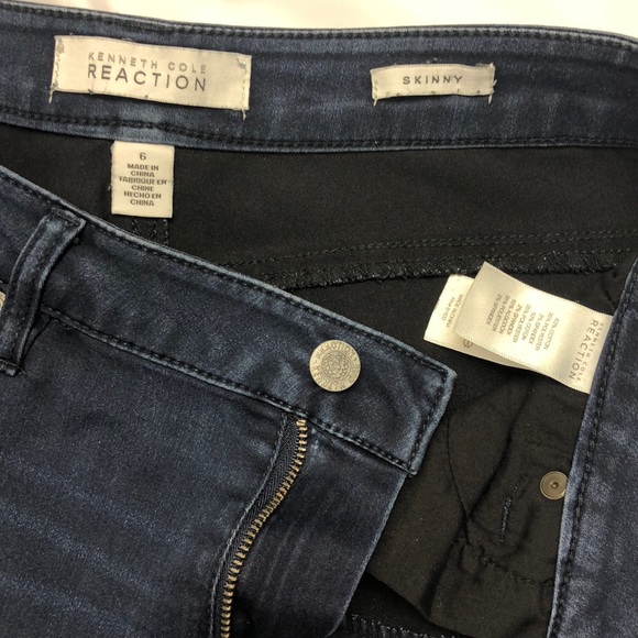 Kenneth Cole Blue High-Rise Skinny Jeans Size 6 - Picture 4 of 8